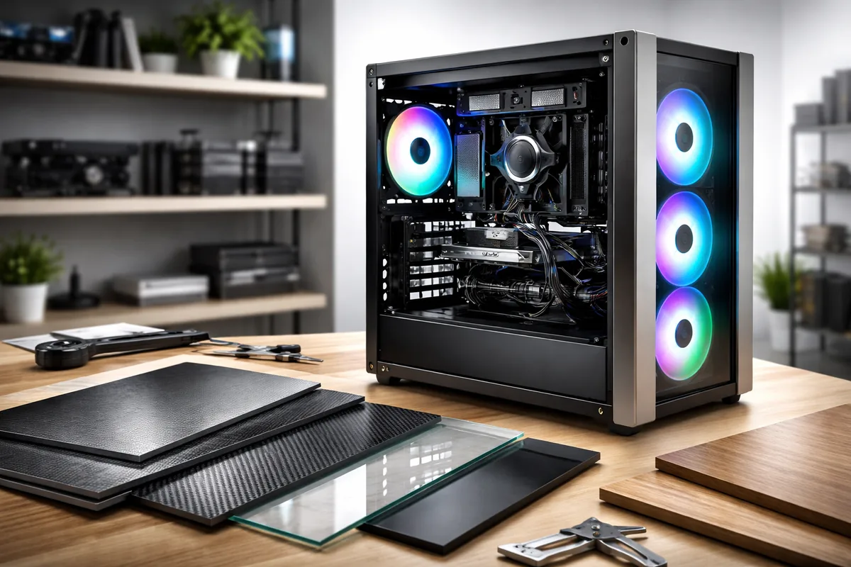What are the best materials for building a custom PC case