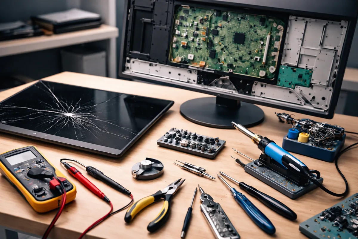 What tools do you need for repairing a broken monitor